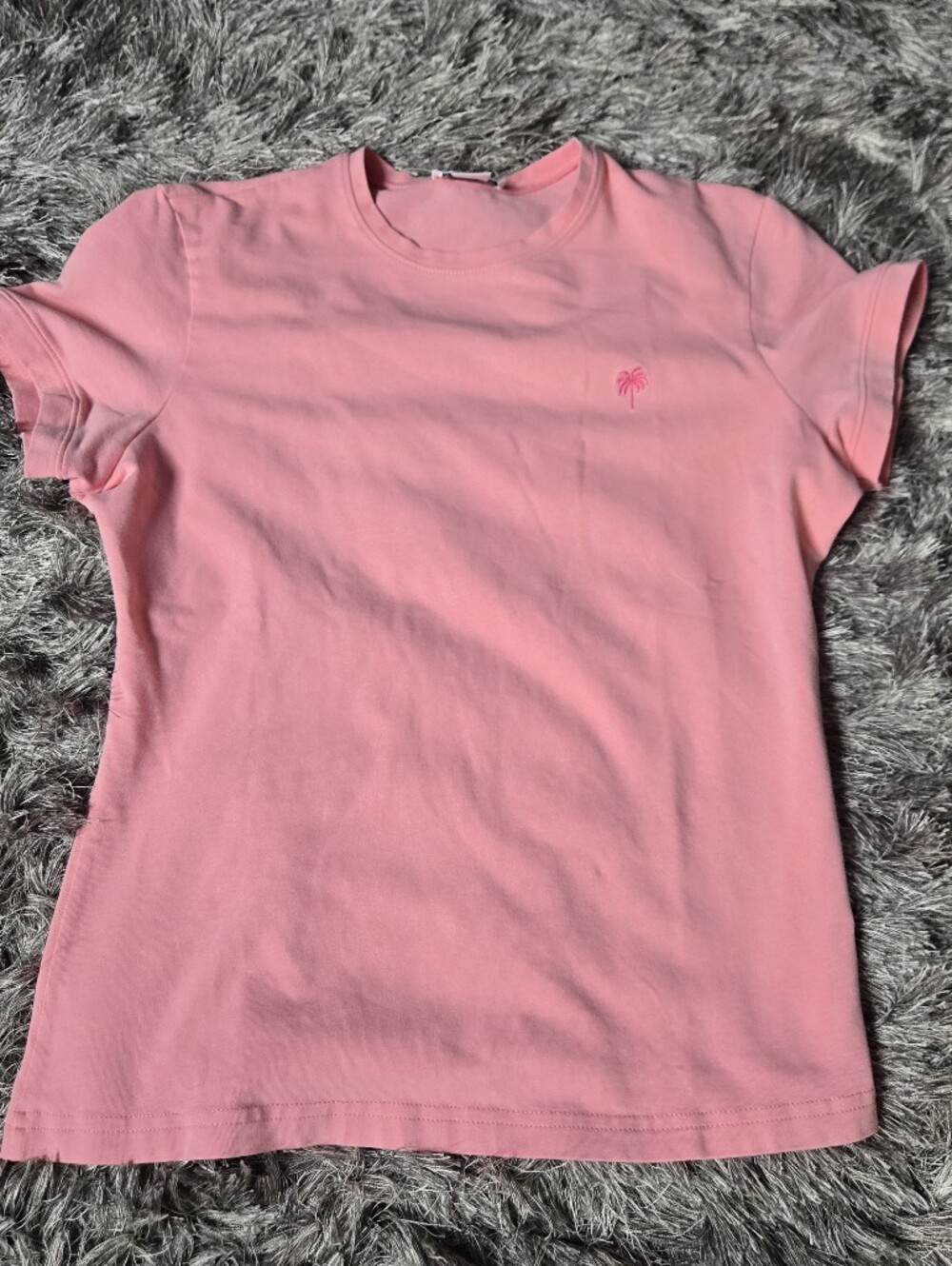 Lilly Pulitzer Soft Pink Palm Tree Embroidered Tee